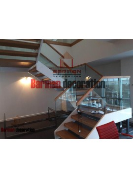 پله گرد فلزی دکوراتیو